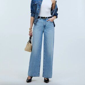 Madewell Superwide-Leg Jeans in Ahern Wash: Airy Denim Edition